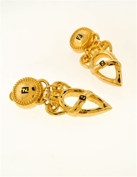 fendi eartings|Fendi vintage earrings.